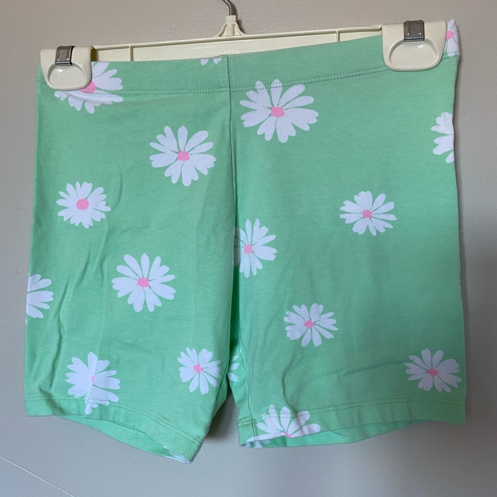 floral biker shorts